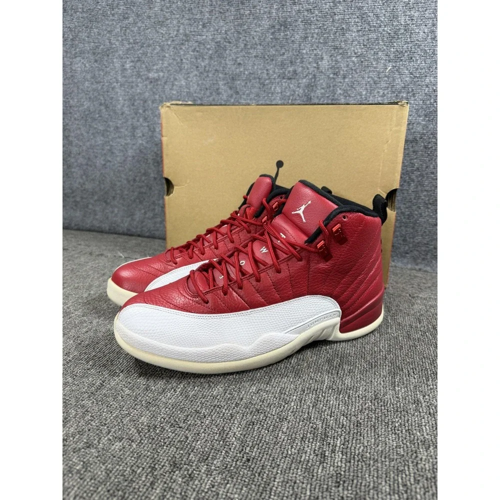 Nike Air Jordan 12 Retro Gym Red Shoes Mens 10 Red White Basketball 130690 600